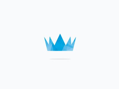 Colorful crown logo design, abstract king crown vector icon.	