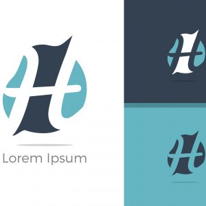 H logo. H monogram logo. H letter logo design vector illustration template. H logo vector.