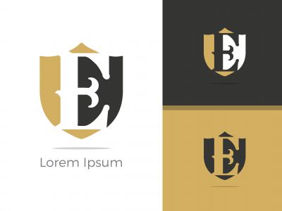 E. E monogram logo. E letter logo design vector illustration template. E logo vector.