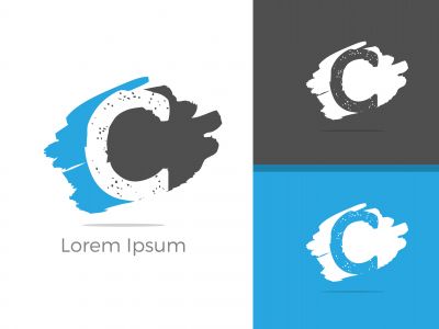 C. C monogram logo. C letter logo design vector illustration template. C logo vector.