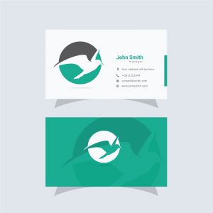 Bird vector logo and business card, eagle logo	