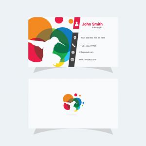 	 Clean and Elegant humming bird Logo and Business Card Design	