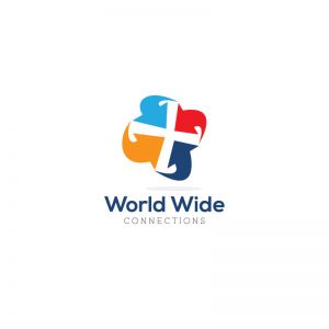 Global connection logo design, links network communication icon, globe arrows logo.	