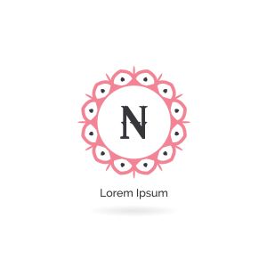 Cosmetic N letter logo design. Luxury hotel letter n vector monogram. Salon and massage center icon.