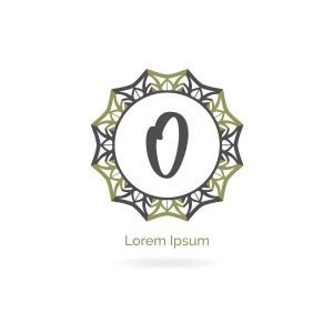 O letter logo design. Cosmetic and beauty brand letter o vector monogram. decorative lace style circle illustration..