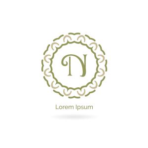 Cosmetic N letter logo design. Luxury hotel letter n vector monogram. Salon and massage center icon.	