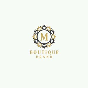  Cosmetic M letter logo design. Luxury hotel letter M vector monogram. high fashion brand icon.