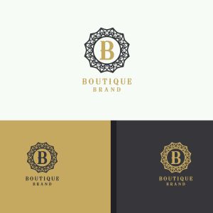  Golden letter B monogram vector logo design. mandala and ornamental illustration. Floral and flower style circle icon.