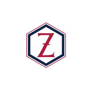 Z Letter colorful logo in the hexagonal. Polygonal letter Z	