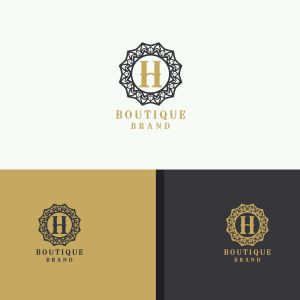 Cosmetic H letter logo design. Luxury hotel letter H vector monogram. high fashion brand icon.