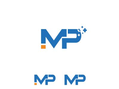 IMP letter vector, mp medical logo design illustration.