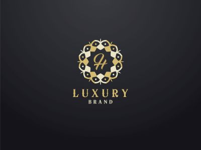 Luxury letter H monogram vector logo design. mandala and elegant logo. Letter H in floral and flower style circle,