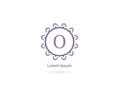 O letter logo design. Cosmetic and beauty brand letter o vector monogram. decorative lace style circle illustration..