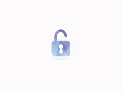 Security lock logo design. padlock icon. Insurance company safety illustration.	