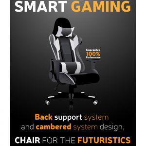 Comfortable computer chair for gamers  illustration 