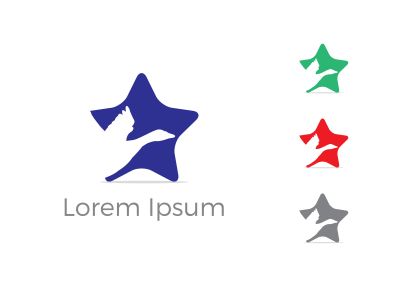 bird logo,star , fly, love, care illustration	