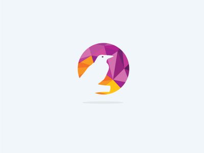 colorful birds vector logo design, freedom, happiness, fly, in circle bird, crow illustration