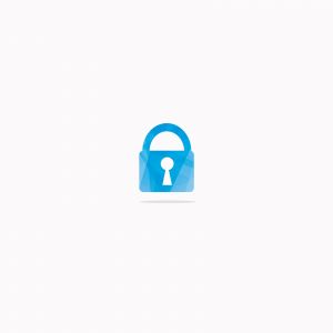 low poly Lock icon	