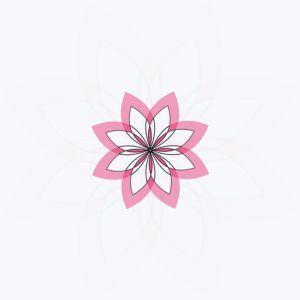 flower design vector for spa boutique beauty salon cosmetician shop yoga class luxury hotel and resort