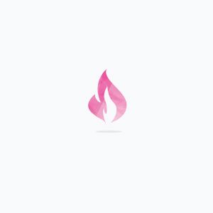 	 Low poly Fire flame vector logo design illustration. bbq flame icon.	