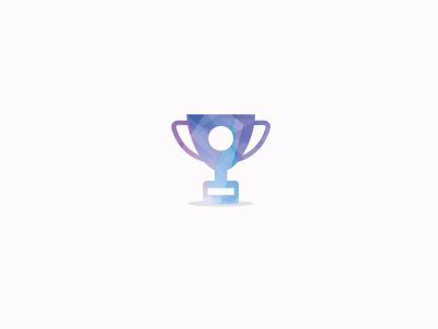 cup trophy icon. Winner award sign. First place cup symbol. Championship or competition trophy. Winner prize icon.