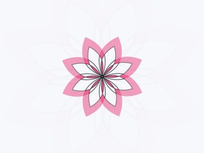 flower design vector for spa boutique beauty salon cosmetician shop yoga class luxury hotel and resort
