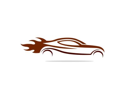 Modern Car Logo concept. sports car speed logo icon.	