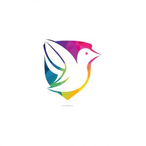 Bird vector logo design. Creative bird vector logo design template.	