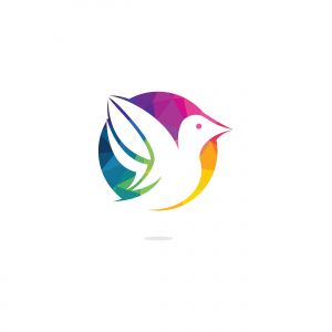 Bird vector logo design. Creative bird vector logo design template.	
