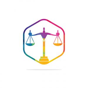Law and Attorney Logo Design. Law firm and office vector logo design.	