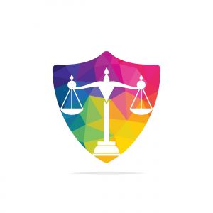 Law and Attorney Logo Design. Law firm and office vector logo design.	