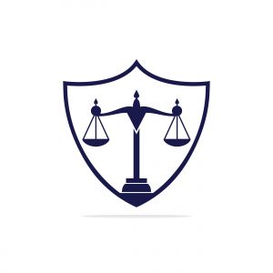 Law and Attorney Logo Design. Law firm and office vector logo design.	