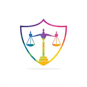 Law and Attorney Logo Design. Law firm and office vector logo design.	