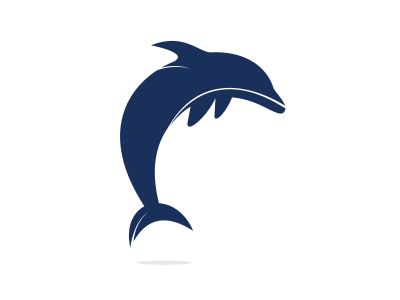 Dolphin vector logo design. Creative dolphin icon vector design template.	