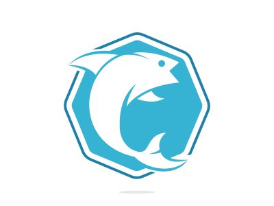 Fish vector logo design. Fishing logo concept.	