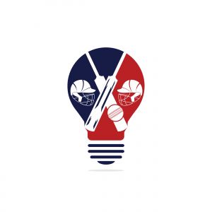 Cricket team vector logo design. Cricket ideas logo concept. modern sport emblem. vector illustration.	