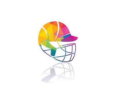 Cricket helmet vector icon design. Creative helmet for Cricket Championship concept.	