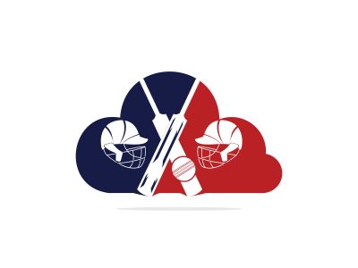 Cricket Team vector logo design. Cricket championship logo. modern sport emblem. vector illustration.	