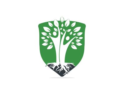 Family Tree And Roots Logo Design. Family Tree Symbol Icon Logo Design	