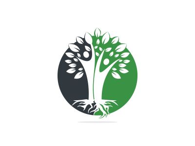 Family Tree And Roots Logo Design. Family Tree Symbol Icon Logo Design	