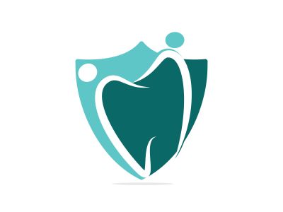 Family dental medical clinic logo design. Abstract human and tooth vector logo design.	