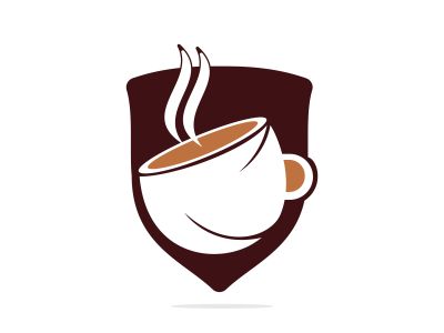 Coffee cafe vector logo design. Unique coffee cup icon logo template.	