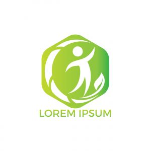 Human Health logo design. Healthcare vector logo concept illustration. Logo design template for clinic, hospital, medical center, doctor and etc.	