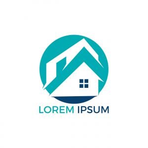 Real estate logo design. Logo symbol or icon for real estates or building construction business.	