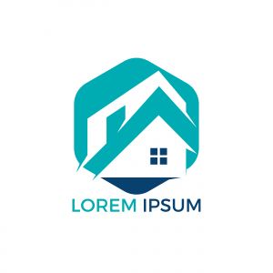 Real estate logo design. Logo symbol or icon for real estates or building construction business.	