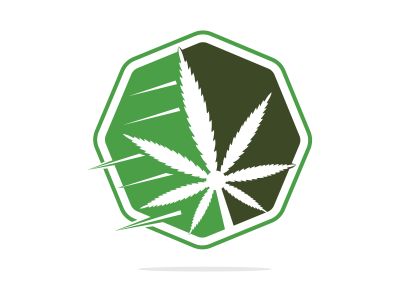  Cannabis leaf vector logo design. Marijuana leaf logo design template vector illustration.