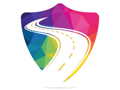 Creative road journey logo design. Road logo vector design template.	