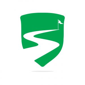 Way to success vector logo design. Creative road journey logo design sign.	