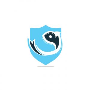 fish vector logo design .