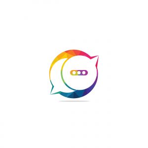 chat  vector logo design .